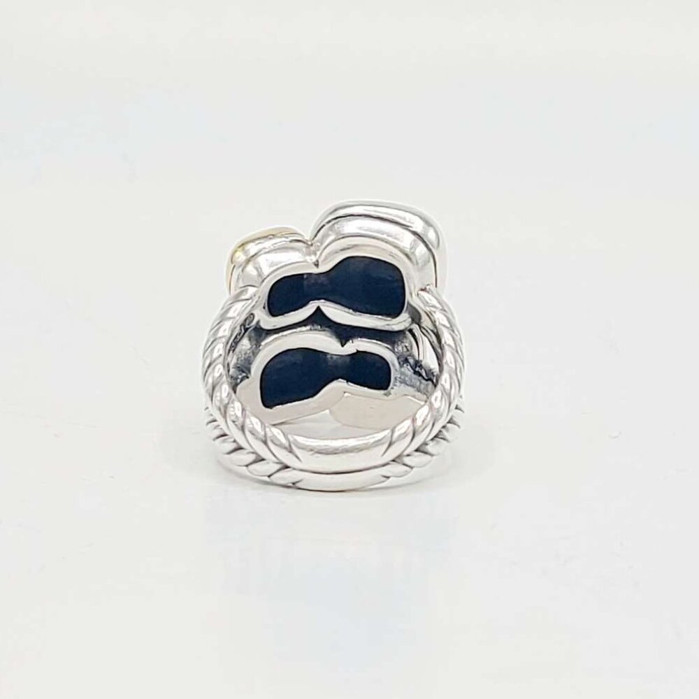 David Yurman Mosaic Chiclet Ring w/ 18K Yellow Gold - Size 6 - RARE - Picture 11 of 12